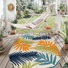 World Rug Gallery Evora Palm Frond Indoor/Outdoor Area Rug - 2 of 4