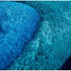 LunaLulinlk "3D Shaggy" Ocean Waves Blue Shag Area Rug Hand Tufted Area Rug - 4 of 4
