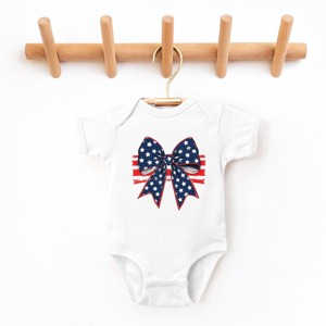 The Juniper Shop Coquette America Cherries Baby Short Sleeve Bodysuit - 1 of 4