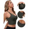Allegra K Women's Workout Fitness Longline Wireless Padded Yoga Sports Bra - 3 of 4