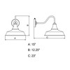 Vaxcel Dorado 1 - Light Sconce in  Red - 3 of 4