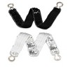 Allegra K Women's Sequins Elastic Interlocking Buckle Waist Belt 50-75cm/19.68-29.52" 2Pcs - 2 of 4