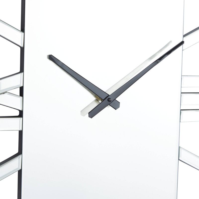 32&#34;x2&#34; Glass Wall Clock Silver - Olivia &#38; May, 3 of 7