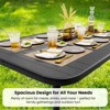 Hyleory Elegant Iron Patio Dining Table - Easy Assembly - 4 of 4