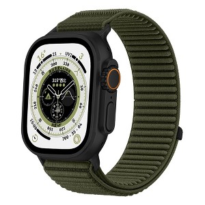 HTUTWOO Nylon Loop Apple Watch Band, Sport Woven Strap 38/40/41/42/44/45/49mm for iWatch Series 11 10 9 8 7 6 5 4 3 2 1 SE Ultra for Women Men - 1 of 4