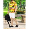 HAPPY BAY Men's Hawaiian Shirts Short Sleeve Button Down Shirt Mens Casual Shirts Holiday Tropical Beach Party Shirts for Men M Holiday, Yellow - 2 of 4