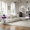CIPACHO Set of 2 Side Tables with Charging Stations and LED Lights, End Tables with Drawer and Shelves for Living Room, White - 2 of 4