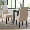 Sapphtopaz Set of 2 Modern Dining Chairs with T-Stitch High Backrest Dining Room Chair with Wooden Legs Elegant Kitchen Chair for Dining Room - 2 of 4