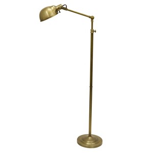 Adjustable Pharmacy Floor Lamp Brass (Lamp Only) - Decor Therapy