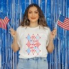 Simply Sage Market Patriotic Coquette Checkered Fruit Short Sleeve Tee - 2 of 4