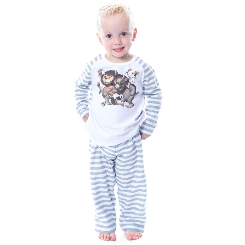 Where The Wild Things Are Little Boys' Rumpus Start Striped Pajama Sleep Set Multi, 1 of 4