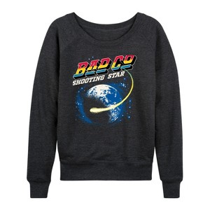 Women's - Bad Company - Space Lightweight French Terry Wide Neck Long Sleeve Shirt - 1 of 4