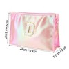 Unique Bargains Women's Letter D Makeup Bag Pink 1 Pc - 3 of 3
