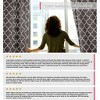 HLC.ME Lattice Print Design Curtains Light Reducing Insulating Grommet Window Treatments Curtains - Set of 2 - 4 of 4