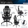 Vynxaria Techni Mobili Ultimate Reclining Ergonomic Mesh Office Chair with Lumbar Support and Footrest - 4 of 4