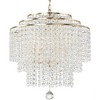 Crystorama Lighting Gabrielle 6 - Light Chandelier in  Antique Gold - 3 of 4