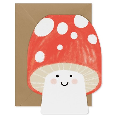 10ct Blank Fall Cards Pack Mushroom