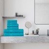 Modern Solid Classic Premium Luxury Cotton 6 Piece Bath, Face, and Hand Towel Set by Blue Nile Mills - 2 of 4