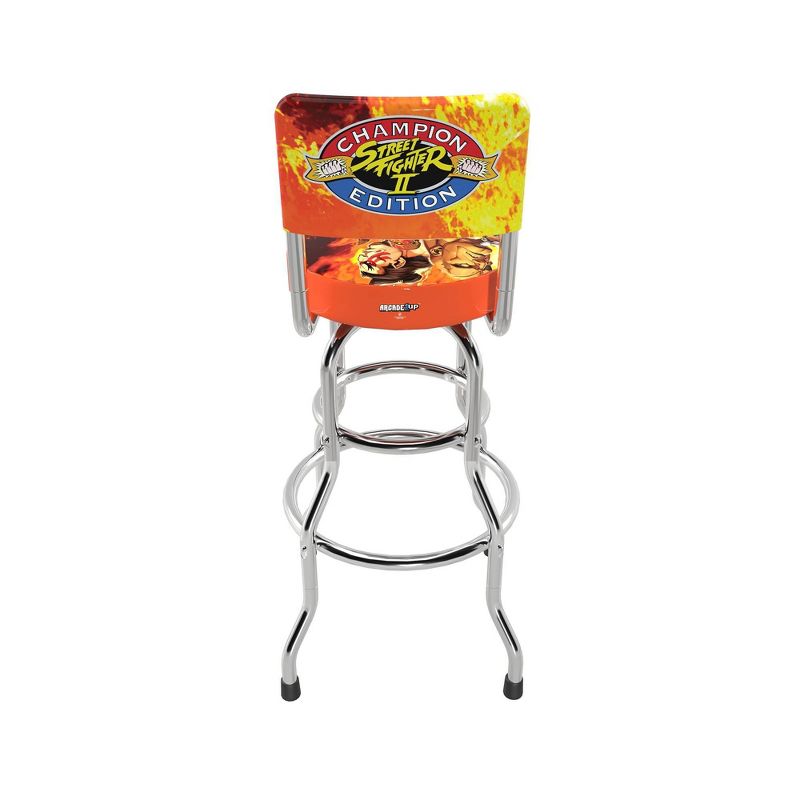 Arcade1Up Street Fighter II Champion Edition Swivel High Back Stool, 2 of 6