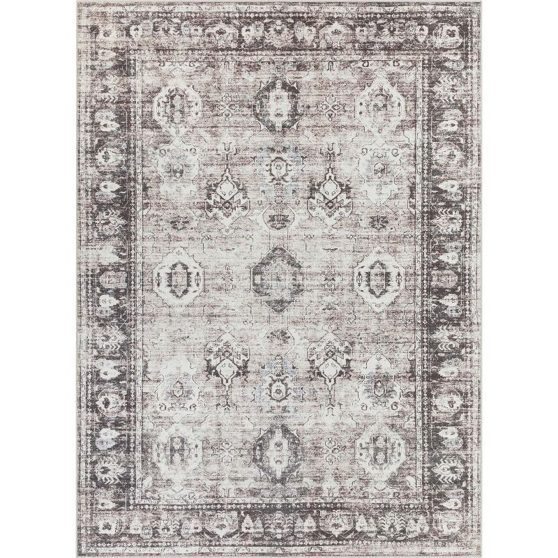 Well Woven Elle Basics Intrigue Non-Slip Washable Modern Vintage Area Rug for Hallways, Entryways & Kitchens, 1 of 7