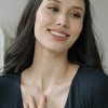 Crystal Bezel Trio Necklace in Gold, Rose Gold, Silver - Honeycat - 3 of 4
