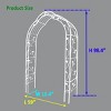 Metal Garden Archway Trellis, Climbing Plant Support for Vines, Roses, Freely Assembled Outdoor Arbor – Cuddlewood - 4 of 4