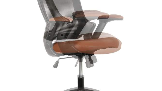 Mid - Back Mesh Task Office Chair with Height Adjustable Arms - Techni Mobili, 2 of 10, play video