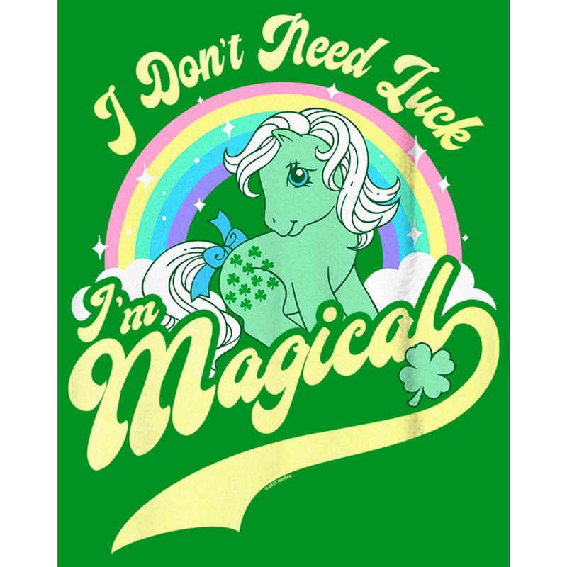 Boy's My Little Pony St. Patrick's Day I Don't Need Luck I'm Magical T-Shirt, 2 of 5