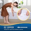 Aoibox Twin Waterproof Zippered Mattress Encasement Noiseless Breathable Machine Washable Fits 7-13 Inch Mattress - 3 of 4