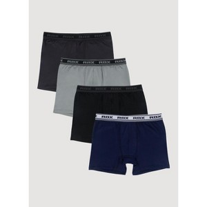 RBX Active Men's Boxer Briefs 4-Pack, Quick Drying and Moisture Wicking Athletic Boxers Multipack with Four-Way Stretch - 1 of 4
