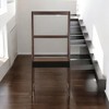 Alilang 31.90 Inch Ladder Desk with Built-In Drawer and Open Shelving for Small Spaces - Natural Wood Brown - 2 of 4