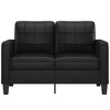 vidaXL 2-Seater Sofa Black 47.2 in. Faux Leather - 3 of 4