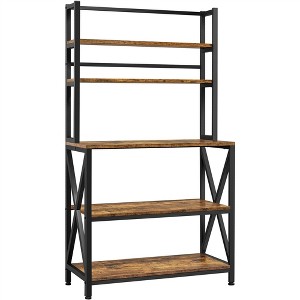Yaheetech 5-Tier Kitchen Baker's Rack Utility Storage Shelf With 5 Shelves & Adjustable Feet - 1 of 4