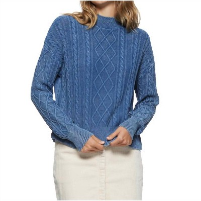 Women's Mayfield Overdyed Cable Knit Sweater - Flags & Anthem