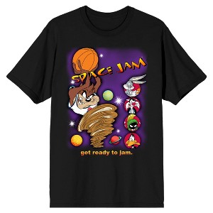 Space Jam Tornado Taz and Tune Squad Men's Black T-shirt - 1 of 1