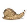 HomeRoots 3" Antiqued Gold Cast Iron Snail Figurine - 4 of 4