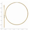 Black Bow Jewelry 1.2mm x 72mm 14k Yellow Gold Polished Endless Tube Hoop Earrings - 4 of 4