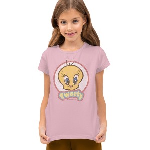 Boys' Short Sleeve Looney Tunes Retro Tweety T-Shirt - 1 of 4