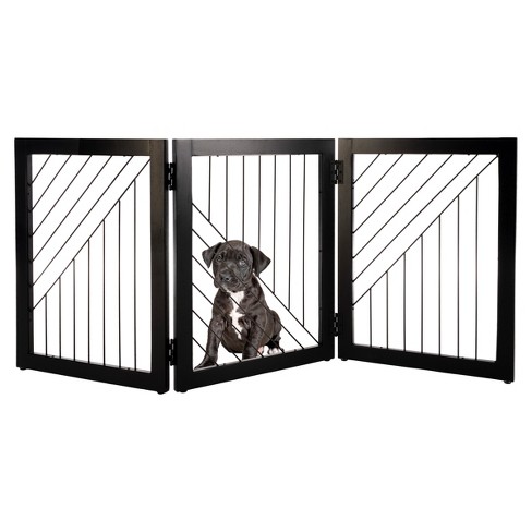 Petmaker 3-panel Foldable Pet Gate, Black : Target