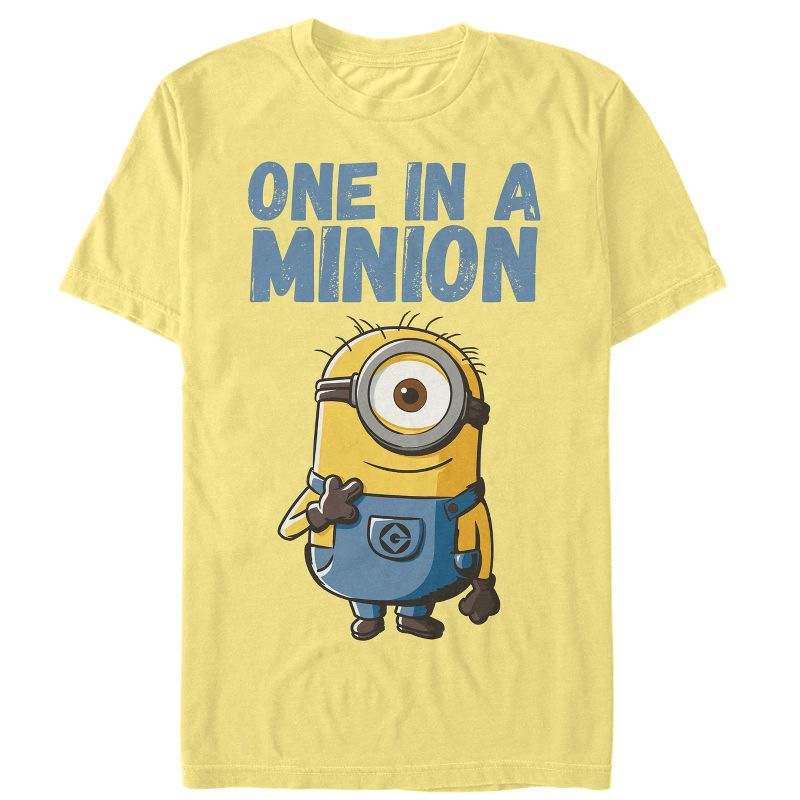 Men's Despicable Me Cute One in a Minion T-Shirt, 1 of 4