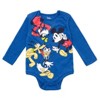 Disney Lion King Winnie the Pooh Mickey Mouse Baby 5 Pack Bodysuits Newborn to Infant - image 3 of 4