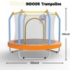 ORRD 55" Kids Trampoline with Basketball Hoop, Indoor/Outdoor Toddler Trampoline for Active Play - 4 of 4