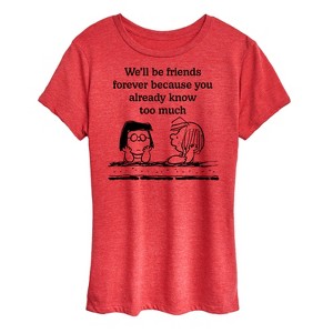 Women's - Peanuts - Friends Forever Short Sleeve Graphic T-Shirt - 1 of 4
