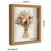 Americanflat 11x14 Shadow Box Frame in Oak with Soft Linen Back - Composite Wood with Polished Glass for Wall and Tabletop - 2 of 4