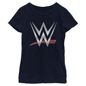 Girl's WWE Chrome Logo T-Shirt - 1 of 4