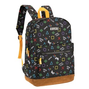 Aeropostale 16.5" Upgraded Backpack for Girls Boys, Back-To-School Essentials Multicolored Bag for Everyday Use - 1 of 4