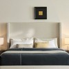 Sapphtopaz Modern Bed Frame with Wingbacks Headboard Upholstered Platform Bed with Solid Wood Feet for Bedroom,No Box Spring Needed - 3 of 4