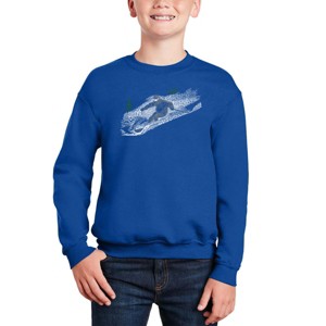LA Pop Art Ski - Boy's Word Art Crewneck Sweatshirt - 1 of 3