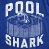 Mens Pool Shark T Shirt Funny Swimming Pools Great White Sharks Joke Tee For Guys - Crazy Dog Men's T Shirt - 2 of 4