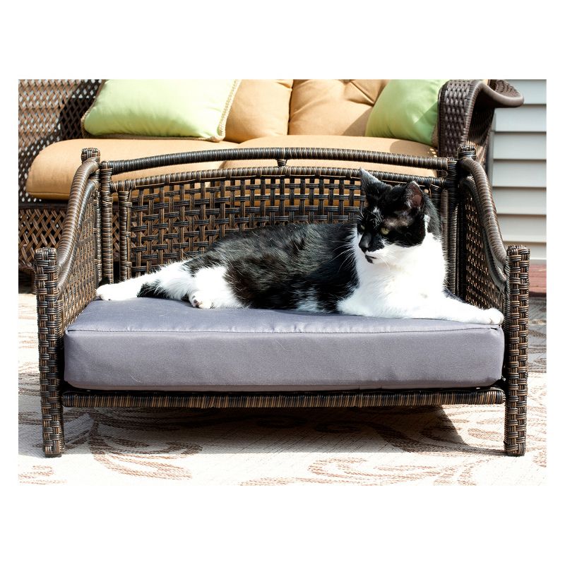 Iconic Pet Beds for Dogs and Cats - Rattan Maharaja Bed - Brown, 5 of 7